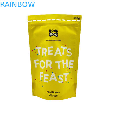 Voedingsmiddelengraad Kraftpapierzakjes Biologisch afbreekbaar Ziplock Stand Up Packaging