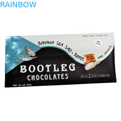 Op maat gedrukte warmteverzegeling Achterkant zijsegel folie zak Achterkant Midden lap zegel Gemakkelijk te scheuren Holografische kussensak