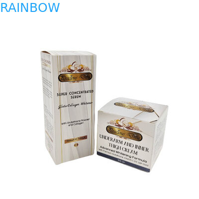 Op maat gemaakte papieren karton gezichtcrème verpakkingsdoos cadeaubonnen huidverzorging cosmetica papieren doos met eigen logo