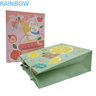 Groothandel Custom Printed Logo Luxury Gift Paper Bag Retail Boutique Shopping Papieren zakken