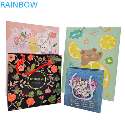 Groothandel Custom Printed Logo Luxury Gift Paper Bag Retail Boutique Shopping Papieren zakken