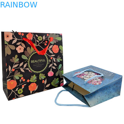 Persoonlijke logo drukken herbruikbare kraftpapierverpakking met handvat kraftpapierverpakking cadeautsack