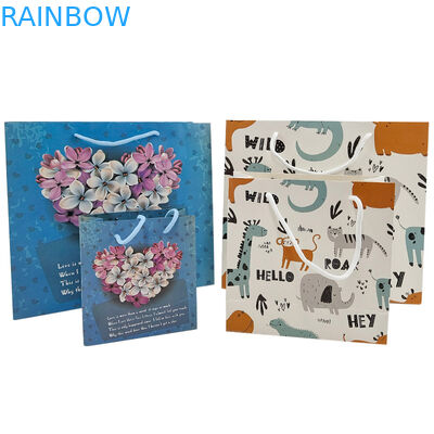 Aanpassing Verpakking Papier Kraftzak Hoogwaardige biologisch afbreekbare winkelzak Stoffenzak