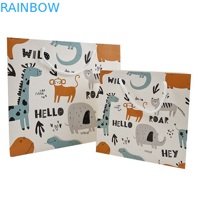 Aanpassing Verpakking Papier Kraftzak Hoogwaardige biologisch afbreekbare winkelzak Stoffenzak