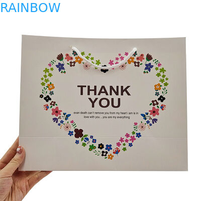 Gepersonaliseerde kledingverpakkingen Handwerk Bruine papieren zakken Food Grade Winkelwagen