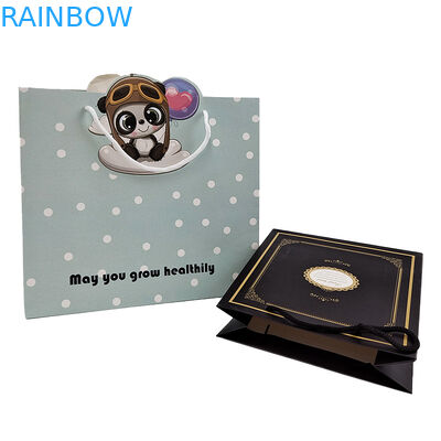 Papier touw string Kraft papier zak Handle touw zak Aanvaard maatwerk Kleur Twisted papier verpakking