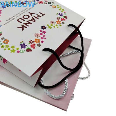 Hoogwaardige, herbruikbare, op maat gemaakte, fancy touwhandgreep, winkeltas.