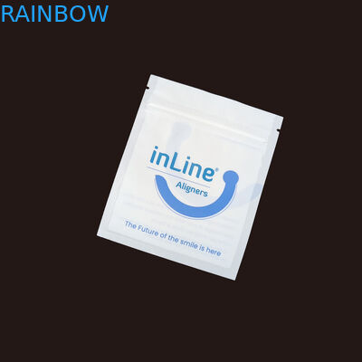 Matte Zwarte Kleine Herbruikbare Ziplock Verpakkingszakken Voor Duidelijke Onzichtbare Aligners Bag Orthodontic Remover Verpakkingszakken