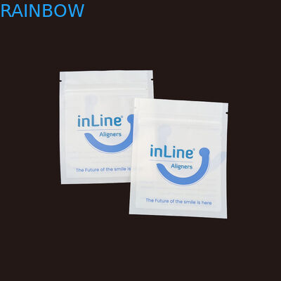 Matte Zwarte Kleine Herbruikbare Ziplock Verpakkingszakken Voor Duidelijke Onzichtbare Aligners Bag Orthodontic Remover Verpakkingszakken