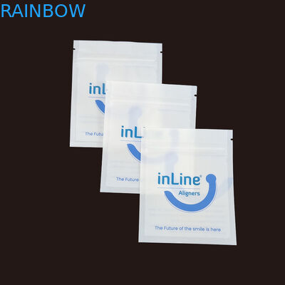 Matte Zwarte Kleine Herbruikbare Ziplock Verpakkingszakken Voor Duidelijke Onzichtbare Aligners Bag Orthodontic Remover Verpakkingszakken