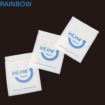 Matte Zwarte Kleine Herbruikbare Ziplock Verpakkingszakken Voor Duidelijke Onzichtbare Aligners Bag Orthodontic Remover Verpakkingszakken