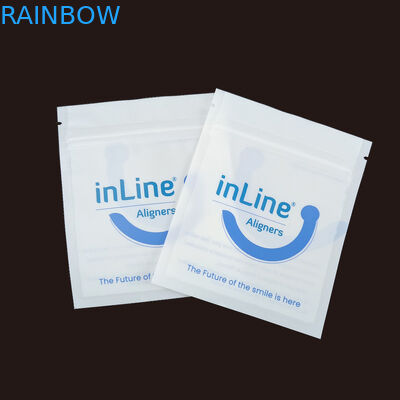 Matte Zwarte Kleine Herbruikbare Ziplock Verpakkingszakken Voor Duidelijke Onzichtbare Aligners Bag Orthodontic Remover Verpakkingszakken