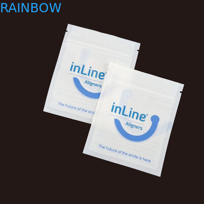 Matte Zwarte Kleine Herbruikbare Ziplock Verpakkingszakken Voor Duidelijke Onzichtbare Aligners Bag Orthodontic Remover Verpakkingszakken