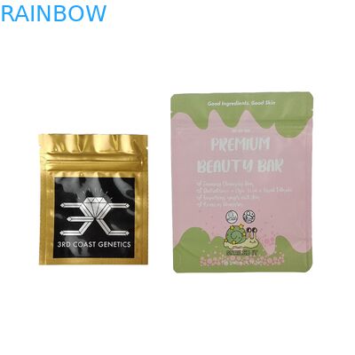 Glanzige afwerking Voorruit Mylar Pouch voor Candy Flower Ziplock Bag geurbestendige Stand Up Pouch