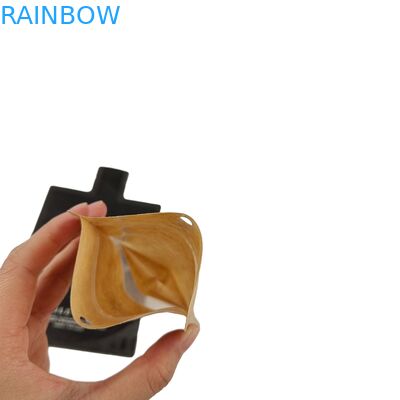 Platte geurdichte metalen folie noten Mylar Heal zegelzakjes zak Frosted Window Textuur met Hang Hole Drie zijde zegelzak