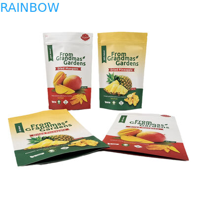 Hoogwaardige voedselverpakkingszak Ziplock Kraftpapier Stand Up Pouch Food Grade Hervergrendelbare Mylar-zakken