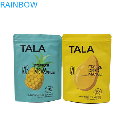 Op maat gedrukte plastic stand-up snack mango ananas gedroogd fruit hervergrendelbare mylar zakken