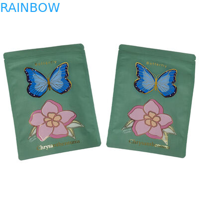 Fabriek geleverd zachte Mylar zak met UV Spot Custom hervergrendelbare Mylar zakken voor specerijenpoeder