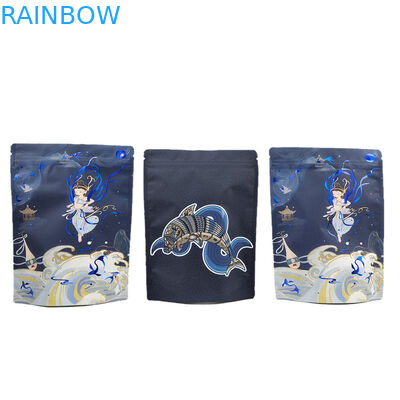 Hoogwaardige op maat gemaakte herbruikbare rits plastic verpakkingszak voor Chocolade Nut Protein Bar Soft Touch Mylar Bag