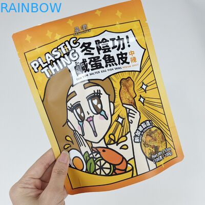 Custom logo gedrukt hervergrendelbaar Ziplock aluminium folie Mylar Stand Up pouches voor voedsel snack snoep verpakkingszakken