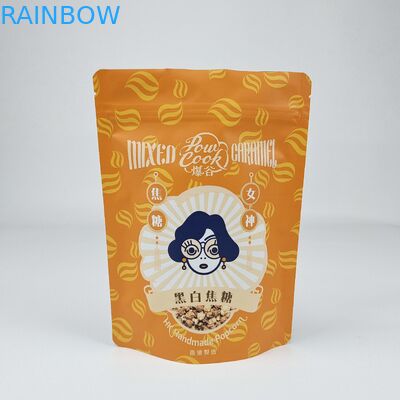 Hoogwaardige gelamineerde aluminiumfolie Zip Lock Bag Stand Up Pouch Matt White Foil Pouch Ziplock Coffee Bag