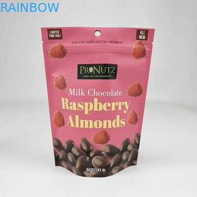 Hervergrendelbare gelamineerde plastic opstaande voedselzakjes Verpakking Custom Printed Design Ziplock Poly Bag Pouch voor gedroogd fruit