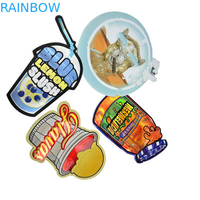 Recycled Special Custom-Shaped Die Cut 7 14 28g Gummies Childproof Aluminium Foil Candy Mylar tas