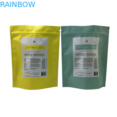 Mylar zakken voor voedsel Kraft papier Ziplock Stand Up pouch