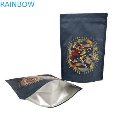 Low MOQ Custom Stand Up Zipper Koffiezak Aluminiumfolie Hervergrendelbare Mylar Bag voor Protein Koffie Spice Poeder