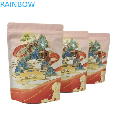 Op maat gedrukte herbruikbare geurbestendige zakken met logo Digitaal afdrukken Aluminiumfolie Soft Touch Mylar Bag