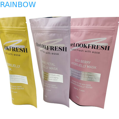 500g op maat gemaakte stand-up pouch rits plastic zak voor sokken