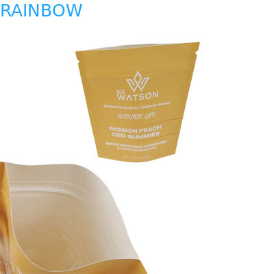 Hot Sale Custom Design Geprinte Biologisch Afbreekbare Stand Up Kraft Paper Bag Eco Friendly Gummie Candy Verpakking
