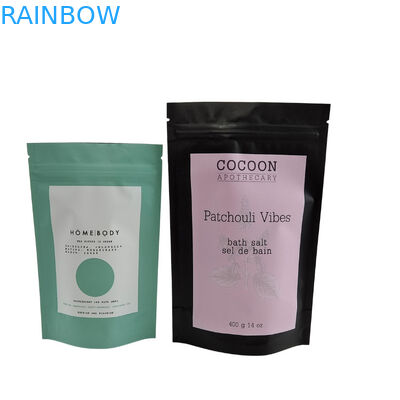 Recyclebaar Zip Lock Staande zak Aluminium folie Lichaam Scrub Geniet van Spa Bad Zwemmen Zeesout Biodegradeerbaar Plastic Verpakking