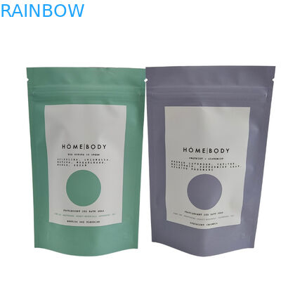 Recyclebaar Zip Lock Staande zak Aluminium folie Lichaam Scrub Geniet van Spa Bad Zwemmen Zeesout Biodegradeerbaar Plastic Verpakking