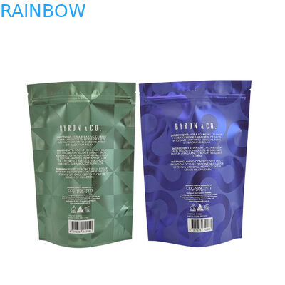 Matte Oem Custom Printed Badzouten Verpakking Zip Lock Badzout Body Scrub Staande zak Verpakkingszakken Staande zakken