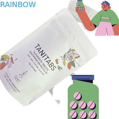 Gepersonaliseerde waterdichte biologisch afbreekbare Pla Kraft Paper Ziplock Bag Zipper Bag Stand Up Pouch