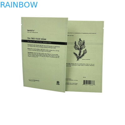 Gepersonaliseerde verpakking waterdicht biologisch afbreekbaar plastic aluminium folie zakken Zip slot plat voor koffie