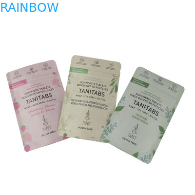 Custom Brand Printing Compostable Food Grade Polyethyleen Biodegradable Kraft Papier Stand Up Pouch Mylar Ziplock Bags