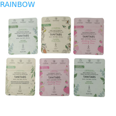 Eco-vriendelijke Ziplock Stand Up Food Packaging 100% composteerbaar biologisch afbreekbaar kraftpapier zakjes