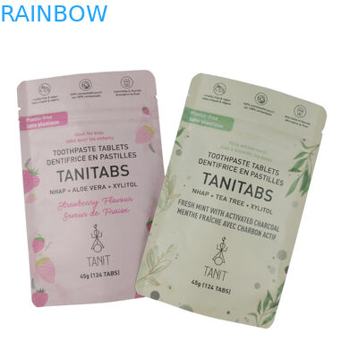 Eco-vriendelijke Ziplock Stand Up Food Packaging 100% composteerbaar biologisch afbreekbaar kraftpapier zakjes