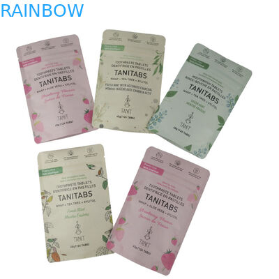 Eco-vriendelijke Ziplock Stand Up Food Packaging 100% composteerbaar biologisch afbreekbaar kraftpapier zakjes