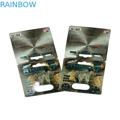 Gummy Bear Verpakking Mannelijke seksverbetering Pillen Blister Paper Card Verpakking