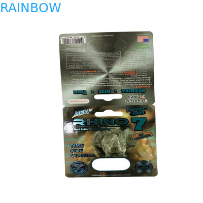 Gummy Bear Verpakking Mannelijke seksverbetering Pillen Blister Paper Card Verpakking