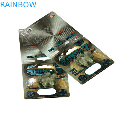 Gummy Bear Verpakking Mannelijke seksverbetering Pillen Blister Paper Card Verpakking