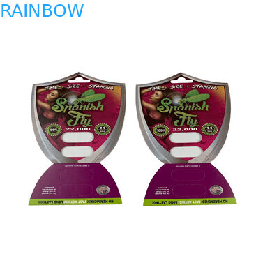 3D sekspil Blister kaart verpakking voor 1/2 capsule ventriculaire 3D kaart display dozen