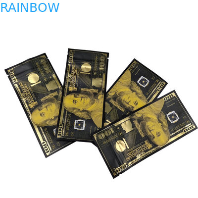 Persoonlijke druktas Mylar geurbestendige stand-up zak snoep voedselverpakking 3.5g Mylar ziplock zak met venster