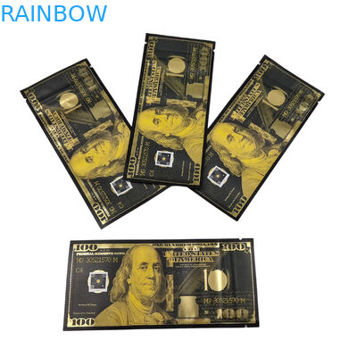 Persoonlijke druktas Mylar geurbestendige stand-up zak snoep voedselverpakking 3.5g Mylar ziplock zak met venster