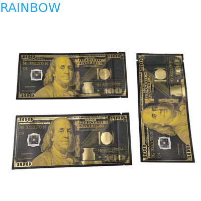 Persoonlijke druktas Mylar geurbestendige stand-up zak snoep voedselverpakking 3.5g Mylar ziplock zak met venster