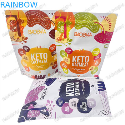 Direct fabrieksverpakking Vochtbestendige plastic zakken Groen Rood Geel zakje Zip Lock zakken voor voedselopslag 1 kg