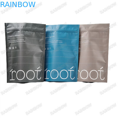 Logo Custom Printing Herbruikbare zakken voor body scrub waterbestendig monster Stand Up pouch met zip slot